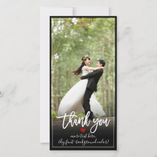 Tarjeta De Agradecimiento PixDezines DIY fondo/gracias foto boda
