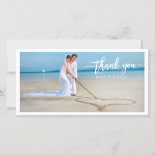 Tarjeta De Agradecimiento PixDezines foto de boda gracias