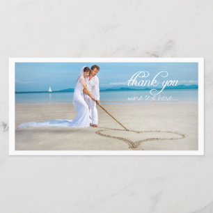 Tarjeta De Agradecimiento PixDezines foto de boda gracias