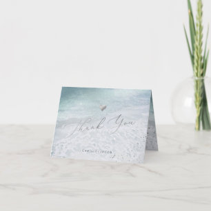 Tarjeta De Agradecimiento PixDezines Playa Costa de Bodas Gracias