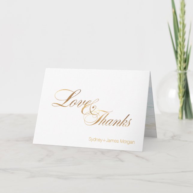 Tarjeta De Agradecimiento PixDezines sofisticados scripts gracias a las tarj (Anverso)