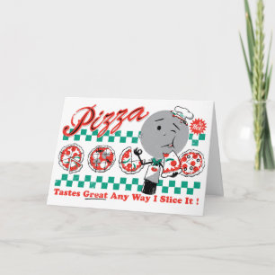 Tarjeta De Agradecimiento Pizza cualquier rebanada de la manera I él