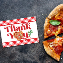 Pizza temática roja y blanca