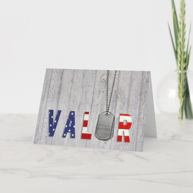 Tarjeta De Agradecimiento Placas de identificación de los militares del (Anverso)