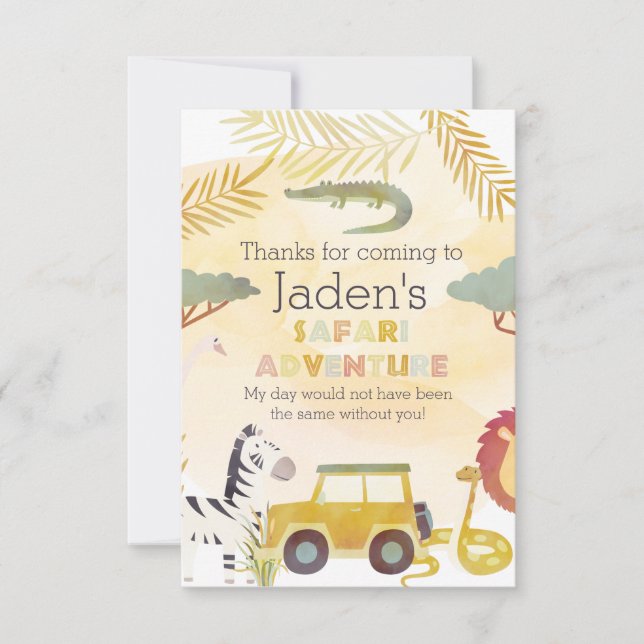 Tarjeta de agradecimiento plana (Anverso)