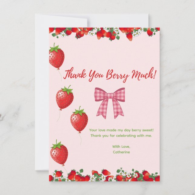 Tarjeta de agradecimiento plana (Anverso)