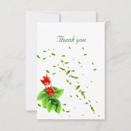 Tarjeta de agradecimiento plana