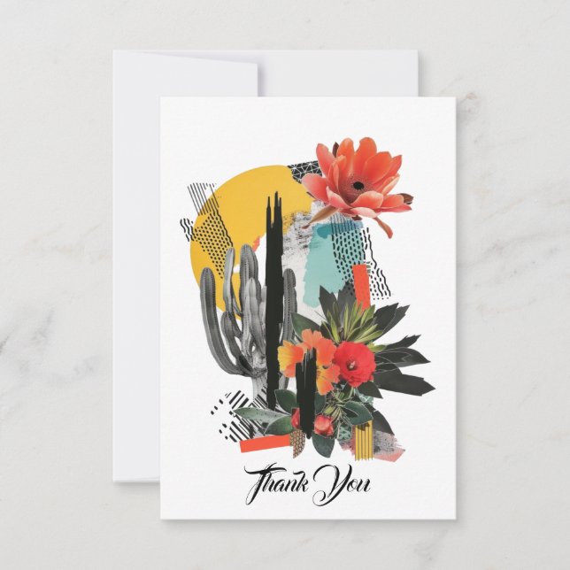 Tarjeta de agradecimiento plana (Anverso)