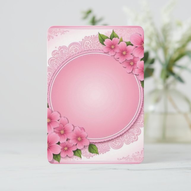 Tarjeta de agradecimiento plana (Anverso de pie)