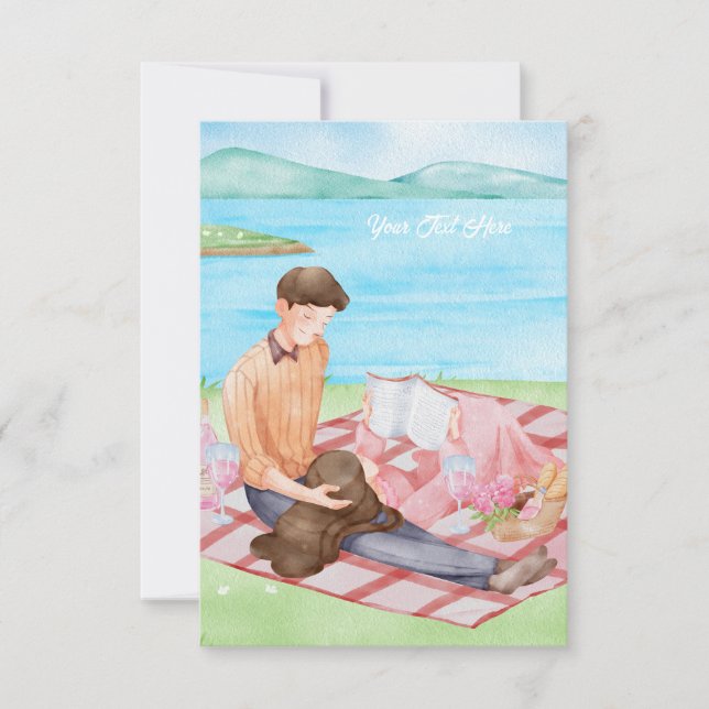 Tarjeta de agradecimiento plana (Anverso)