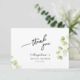 Tarjeta de agradecimiento plana