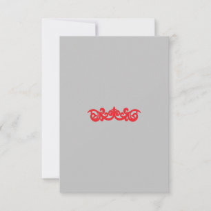 Tarjeta de agradecimiento plana