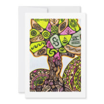 Tarjeta de agradecimiento plana