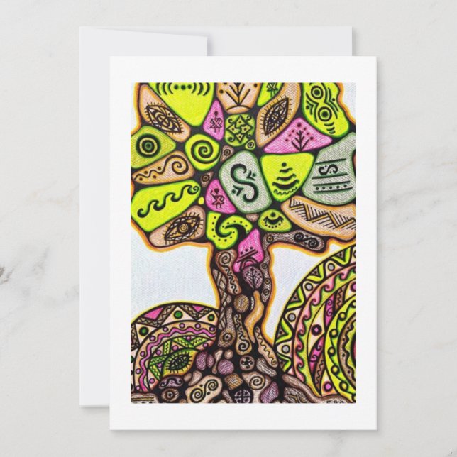 Tarjeta de agradecimiento plana (Anverso)