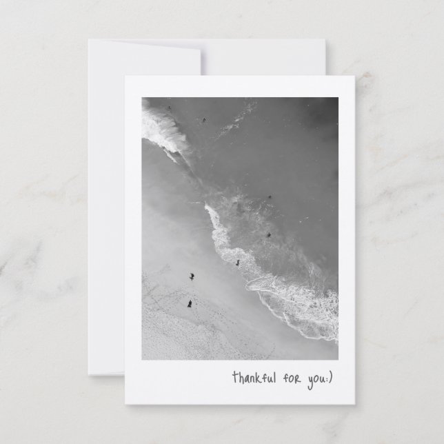 Tarjeta de agradecimiento plana (Anverso)