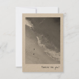 Tarjeta de agradecimiento plana