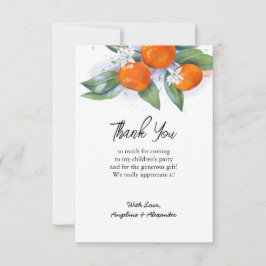 Tarjeta de agradecimiento plana