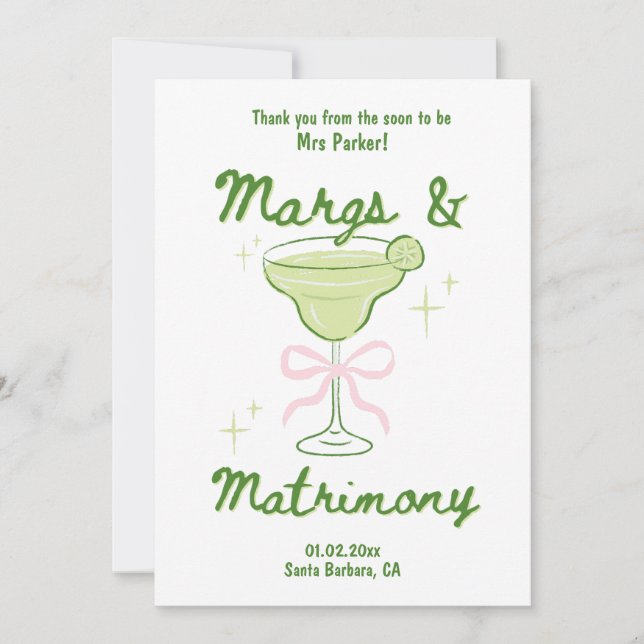 Tarjeta de agradecimiento plana (Anverso)