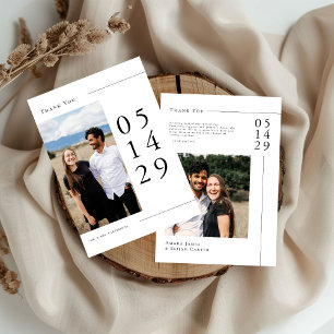 Tarjeta de agradecimiento plana