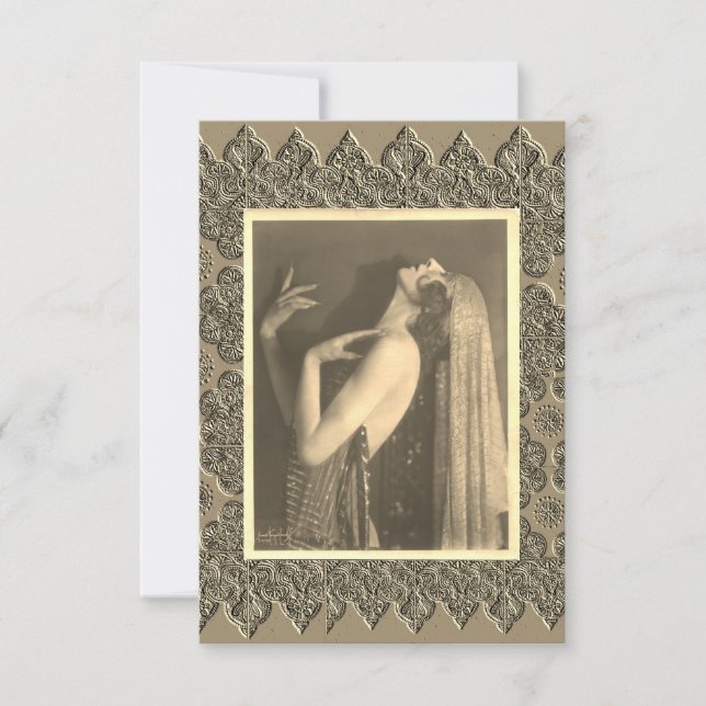 Tarjeta de agradecimiento plana (Anverso)