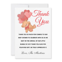 Tarjeta de agradecimiento plana