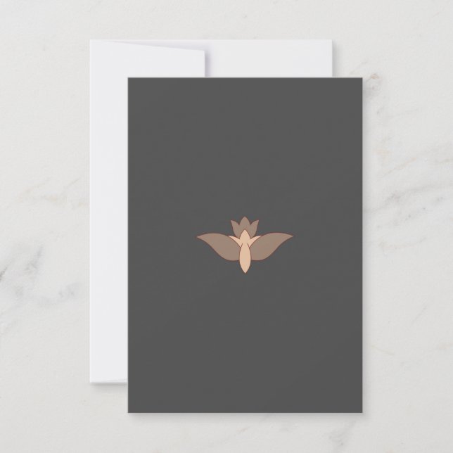 Tarjeta de agradecimiento plana (Anverso)