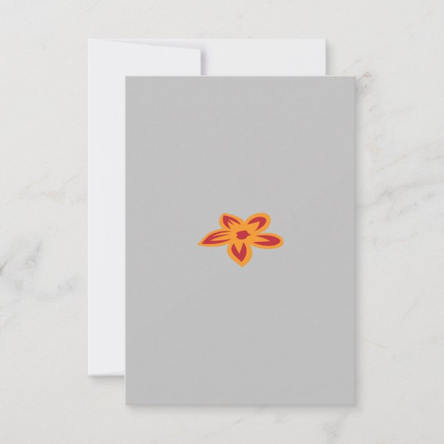 Tarjeta de agradecimiento plana (Anverso)