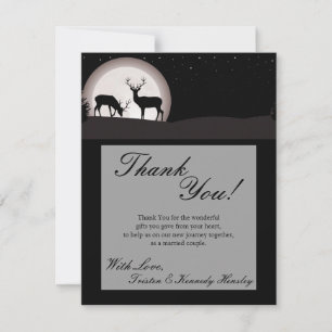 Tarjeta de agradecimiento plana 4x5 Hunters Moon D