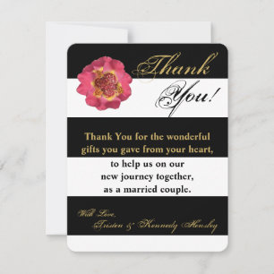 Tarjeta de agradecimiento plana 4x5 raya moderna n