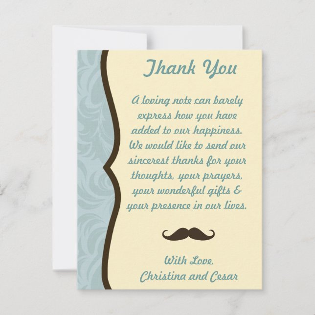 Tarjeta de agradecimiento plana 4x5 Te dejo un big (Anverso)