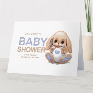 Tarjeta de agradecimiento plana Baby Shower