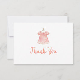 Tarjeta de agradecimiento plana Baby Shower 3.5" x