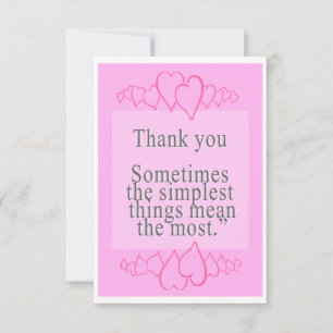 Tarjeta de agradecimiento plana de 3,5" x 5"