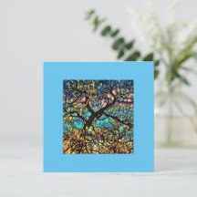  Tarjeta de agradecimiento plana de 5,25" x 5,25" 