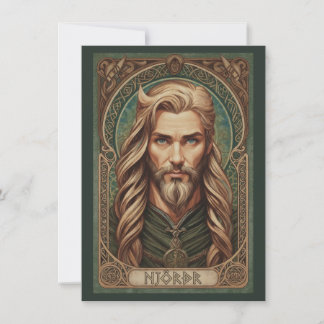 Tarjeta de agradecimiento plana de arte de Njordr 