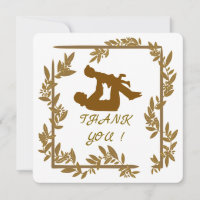 Tarjeta de agradecimiento plana de caridad y donac