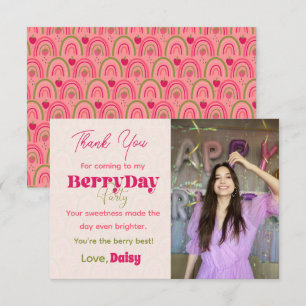 Tarjeta de agradecimiento plana de cumpleaños - Be