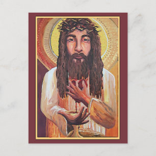 Tarjeta de agradecimiento plana de Jesús