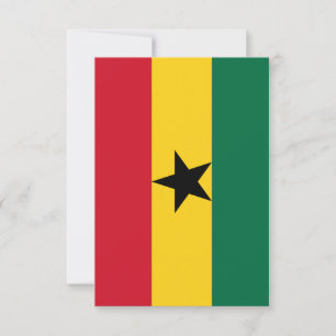 Tarjeta de agradecimiento plana de la bandera de G