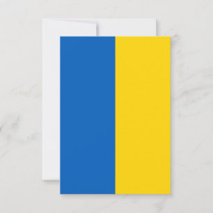 Tarjeta de agradecimiento plana de la bandera de U