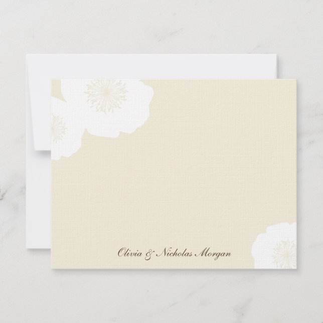 Tarjeta de agradecimiento plana de los modernos pa (Anverso)