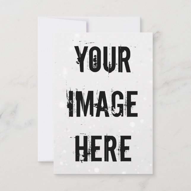 Tarjeta de agradecimiento plana de Personalizable  (Anverso)