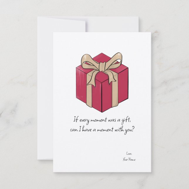 Tarjeta de agradecimiento plana del El día de San  (Anverso)