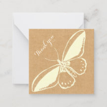 Tarjeta de agradecimiento plana en blanco con mari