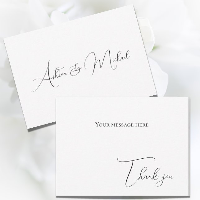 Tarjeta de agradecimiento plana moderna elegante (Subido por el creador)