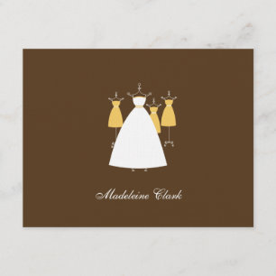 Tarjeta de agradecimiento plana moderna - Mustard
