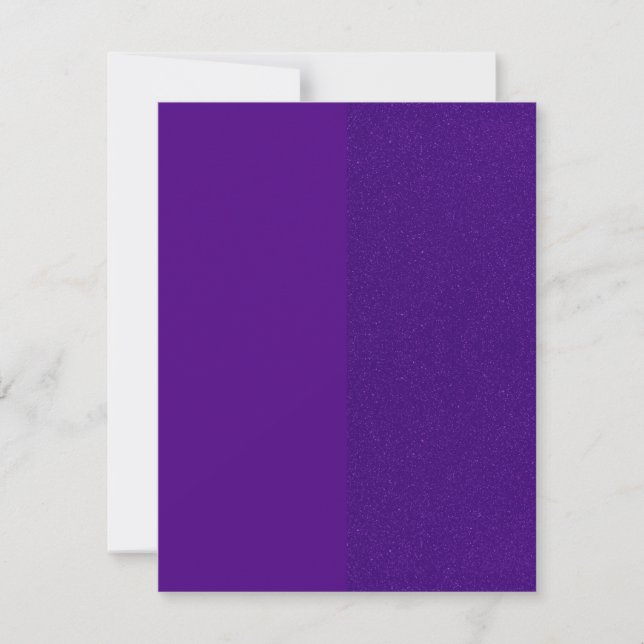 Tarjeta de agradecimiento plana morada con acento  (Anverso)