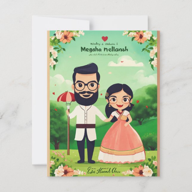 Tarjeta de agradecimiento plana, postal (Anverso)