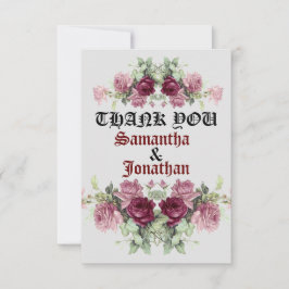 Tarjeta de agradecimiento plana, tarjeta de agrade