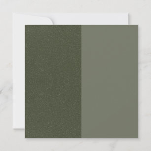 Tarjeta de agradecimiento plana verde de musgo div